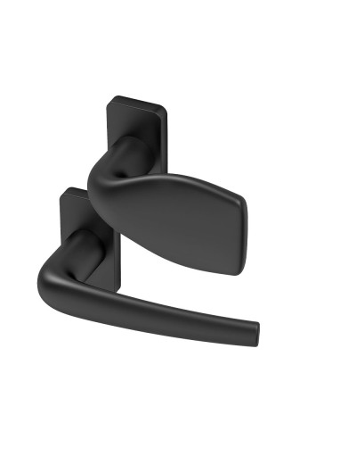 Luce lever handle and fixed knob rectangular